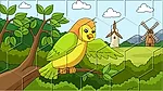 play Birds Hex Jigsaw