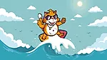 play Surfer Cat